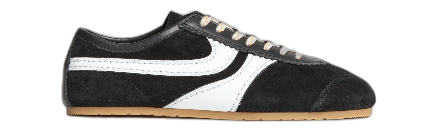Lav sneaker, sort/hvid, gum sole fra Dries Van Noten